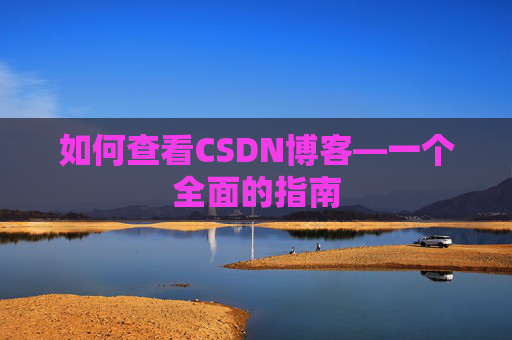 如何查看CSDN博客—一个全面的指南